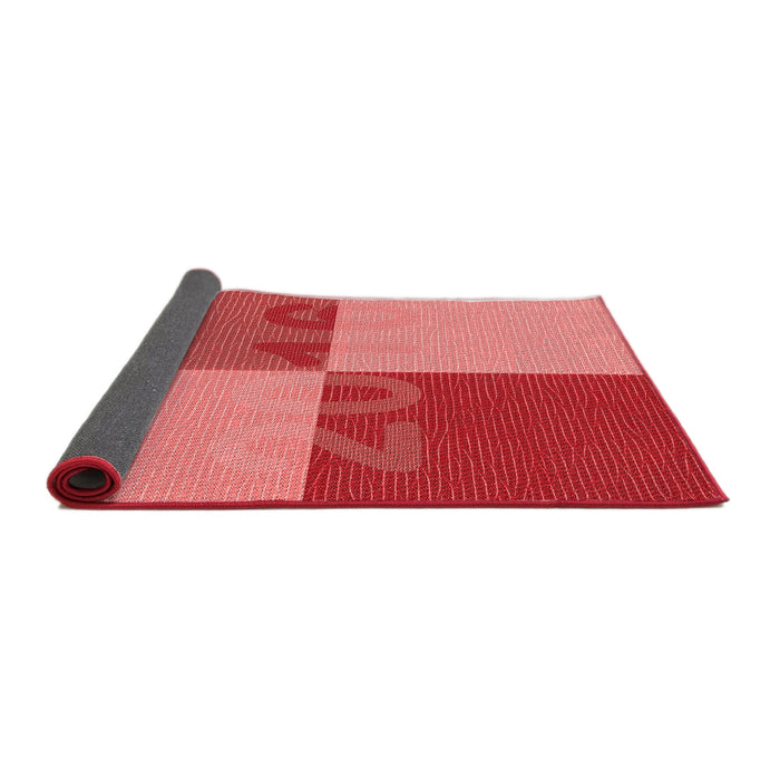 Thickness of Patterned Red Rug, pat1799rd