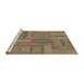 Sideview of Machine Washable Transitional Peru Brown Rug, wshpat18brn