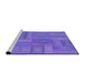 Sideview of Machine Washable Transitional Purple Mimosa Purple Rug, wshpat18pur