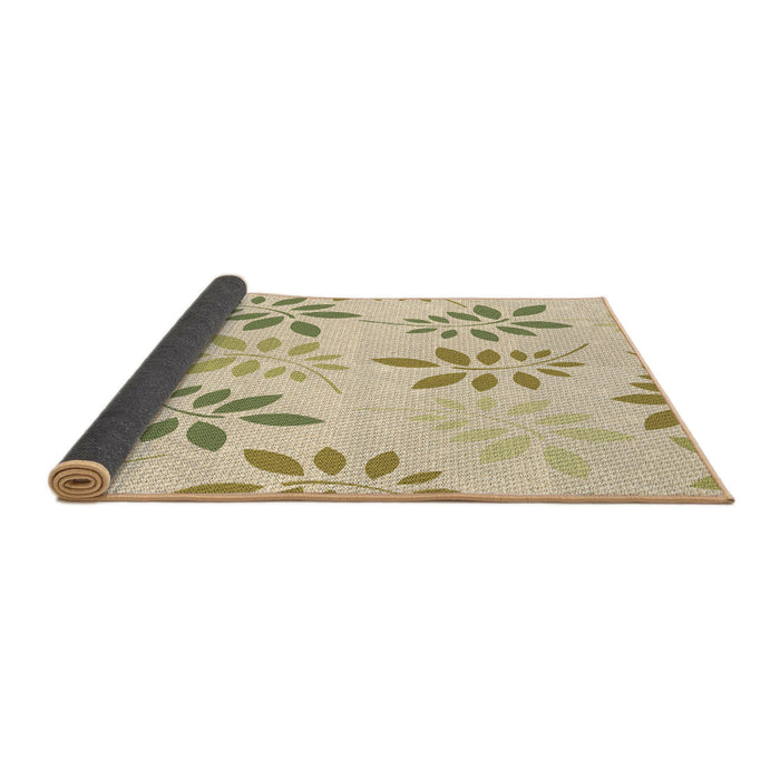 Thickness of Patterned Vanilla Gold Rug, pat1800brn