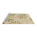 Sideview of Machine Washable Transitional Vanilla Gold Rug, wshpat1800brn