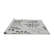 Sideview of Machine Washable Transitional Platinum Gray Rug, wshpat1800gry