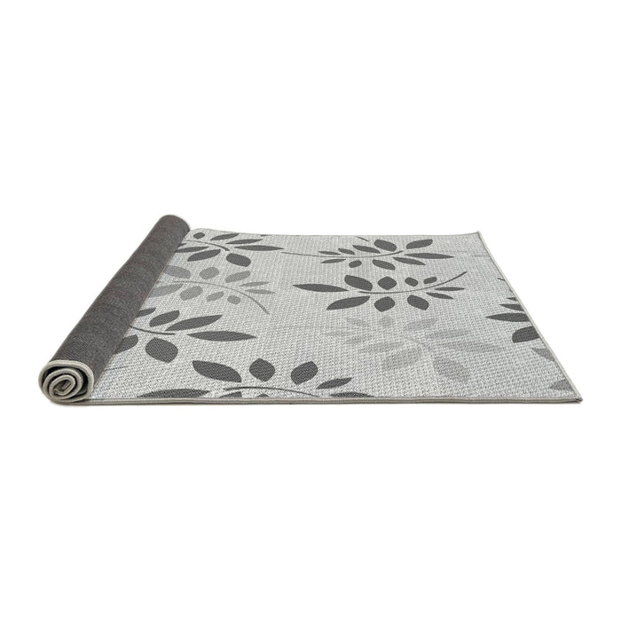 Thickness of Patterned Platinum Gray Rug, pat1800gry