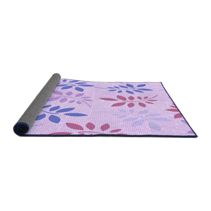 Thickness of Patterned Purple Rug, pat1800pur