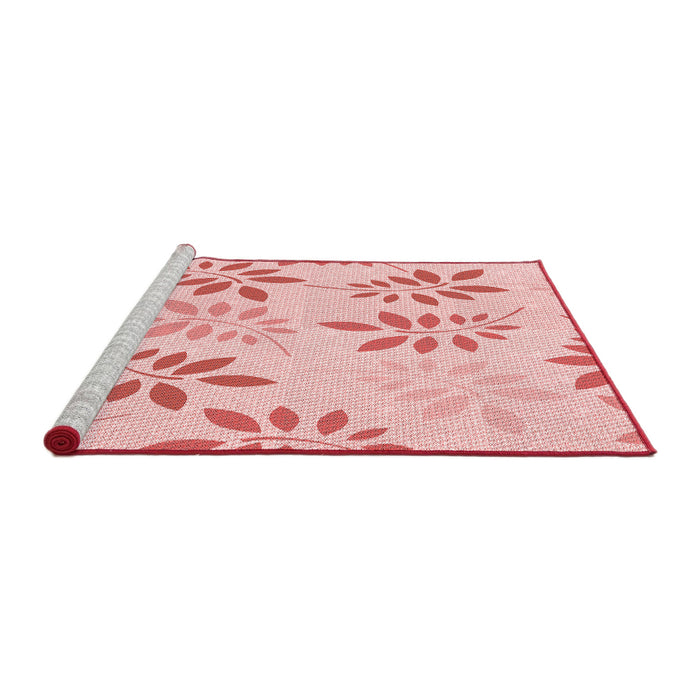 Sideview of Machine Washable Transitional Light Rose Pink Rug, wshpat1800rd