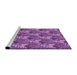 Sideview of Machine Washable Transitional Purple Rug, wshpat1803pur