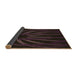 Thickness of Patterned Dark Brown Rug, pat1806brn