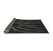 Thickness of Patterned Black Rug, pat1806gry