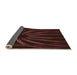 Thickness of Patterned Chocolate Brown Rug, pat1806org