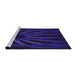 Sideview of Machine Washable Transitional Amethyst Purple Rug, wshpat1806pur