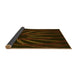 Thickness of Patterned Dark Bronze Brown Rug, pat1806yw