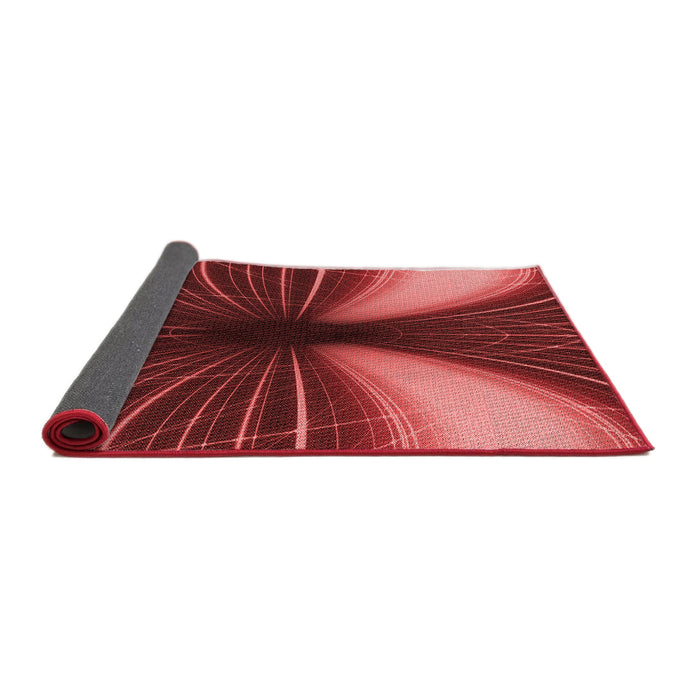 Thickness of Patterned Red Rug, pat1807rd