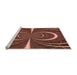 Sideview of Machine Washable Transitional Orange Rug, wshpat1808org