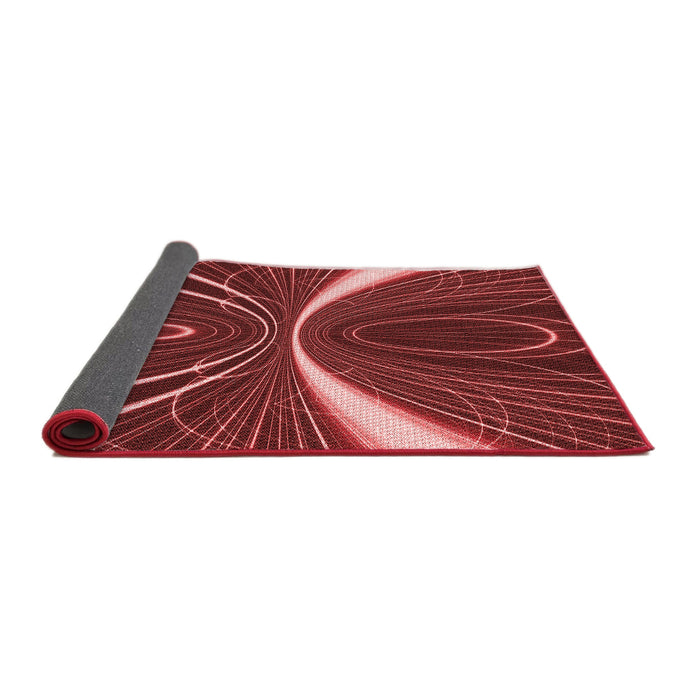 Thickness of Patterned Red Rug, pat1809rd