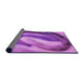 Thickness of Patterned Purple Rug, pat181pur