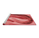 Sideview of Machine Washable Transitional Red Rug, wshpat181rd