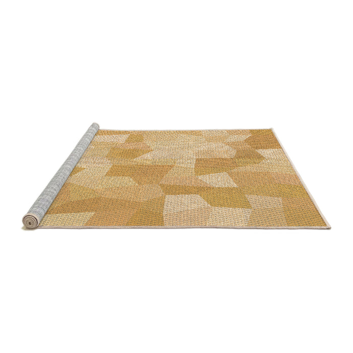 Sideview of Machine Washable Transitional Orange Rug, wshpat1811org