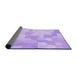 Thickness of Patterned Purple Rug, pat1811pur