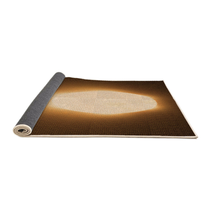 Thickness of Patterned Bronze Brown Rug, pat1812org