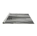 Sideview of Machine Washable Transitional Cloud Gray Rug, wshpat1814gry