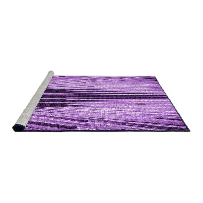 Sideview of Machine Washable Transitional Violet Purple Rug, wshpat1814pur