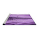 Sideview of Machine Washable Transitional Violet Purple Rug, wshpat1814pur