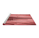 Sideview of Machine Washable Transitional Red Rug, wshpat1814rd