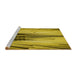 Sideview of Machine Washable Transitional Bright Gold Yellow Rug, wshpat1814yw