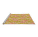 Sideview of Machine Washable Transitional Orange Rug, wshpat1815org