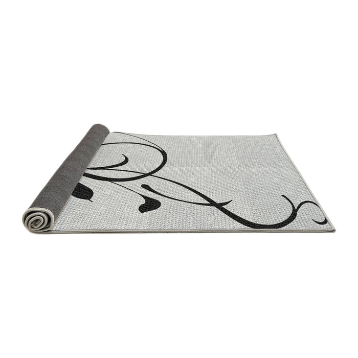 Thickness of Patterned Platinum Gray Rug, pat1816gry
