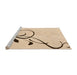 Sideview of Machine Washable Transitional Peru Brown Rug, wshpat1816org