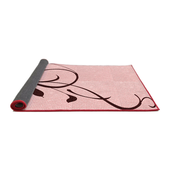 Thickness of Patterned Pink Rug, pat1816rd