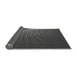 Thickness of Patterned Charcoal Black Rug, pat1818gry