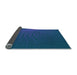 Thickness of Patterned Blueberry Blue Rug, pat1818lblu