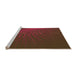 Sideview of Machine Washable Transitional Dark Bronze Brown Rug, wshpat1818org