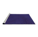 Sideview of Machine Washable Transitional Amethyst Purple Rug, wshpat1819pur