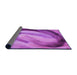 Thickness of Patterned Violet Purple Rug, pat182pur