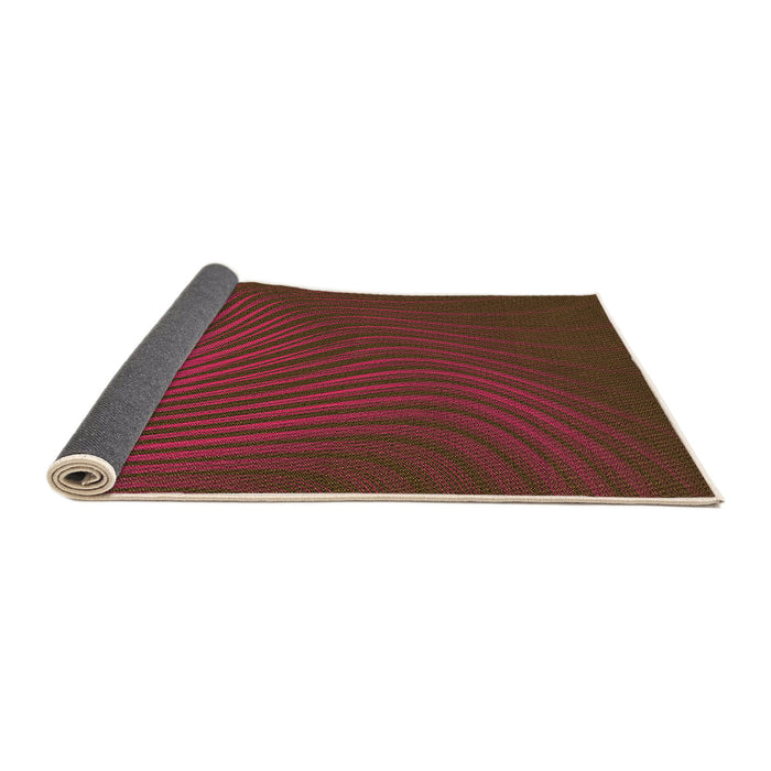 Thickness of Patterned Saddle Brown Rug, pat1820org