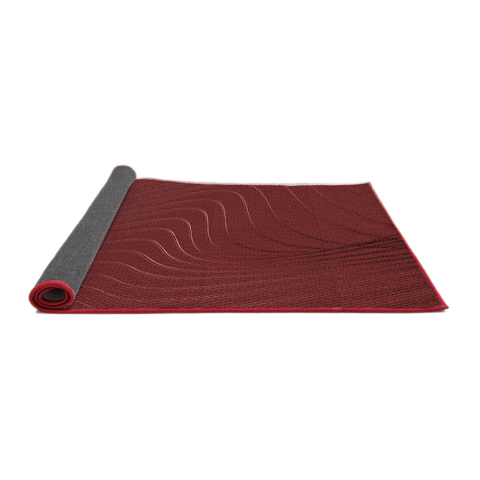 Thickness of Patterned Red Rug, pat1821rd