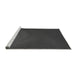 Sideview of Machine Washable Transitional Charcoal Black Rug, wshpat1822gry