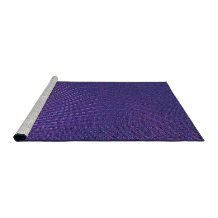 Sideview of Machine Washable Transitional Bright Purple Rug, wshpat1822pur