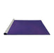 Sideview of Machine Washable Transitional Bright Purple Rug, wshpat1822pur