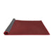 Thickness of Patterned Cranberry Red Rug, pat1822rd