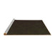 Sideview of Machine Washable Transitional Chocolate Brown Rug, wshpat1824brn