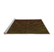 Sideview of Machine Washable Transitional Chocolate Brown Rug, wshpat1825org