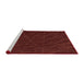 Sideview of Machine Washable Transitional Red Rug, wshpat1825rd