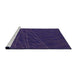 Sideview of Machine Washable Transitional Midnight Blue Rug, wshpat1827pur