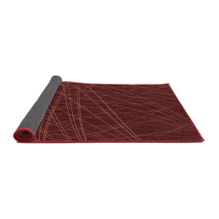 Thickness of Patterned Red Rug, pat1827rd