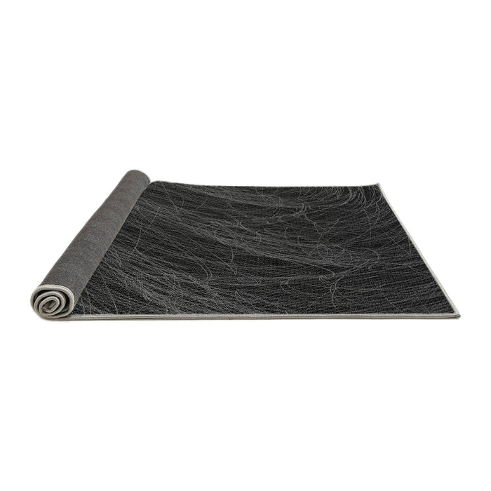 Thickness of Patterned Midnight Gray Rug, pat1828gry