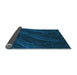 Thickness of Patterned Night Blue Rug, pat1828lblu